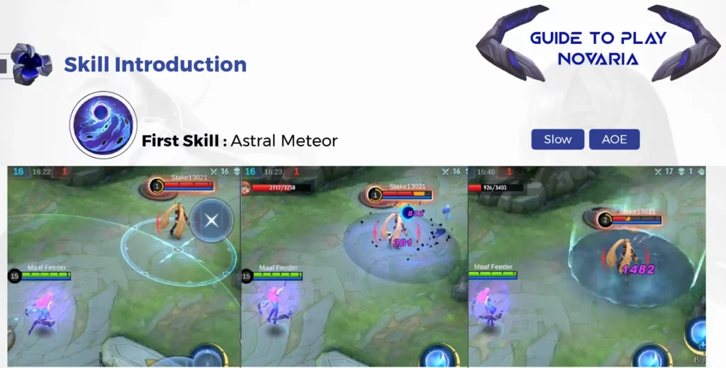สกิล 1 – Astral Meteor